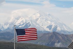 Landscape of Alaska mountains
