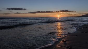 idyllic sunset in Calahonda