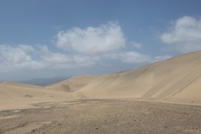 Landscape of the sand dry Desert