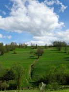 scenic landscape in bukovina