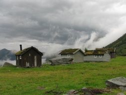 Norway Mountain Hut Hut Fog