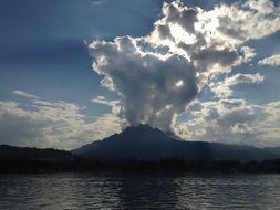 Lake Lucerne among the mountains in central Switzerland