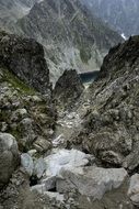 Slovakia Tatry stone cliff Landscape