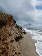 white Clouds over coast