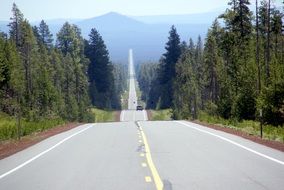 oregon straight Road Perspective
