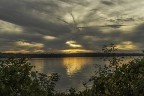 dark Sunset Lake