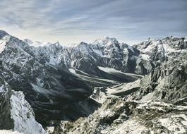 gorgeous snowy nountains, germany, Wimbachgries National Park