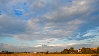panoramic nature view in italy
