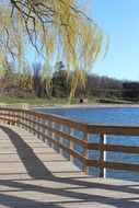 Picture of board walk on a Lake