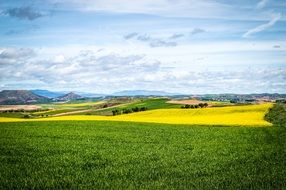 panorama of boundless farmland