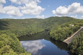 magnificent Reservoir Dam Lake