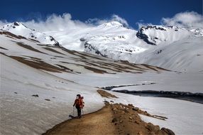 trekking in mountains in Argentina