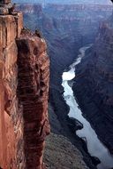 gorgeous view of colorado river among rocks, usa, Arizona, Grand Canyon