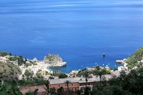 aerial view of the coast of Sicily