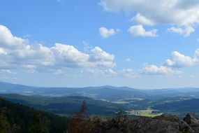 Remote view in the mountains
