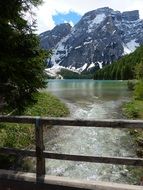 Dolomites on the landscape in Italy
