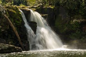 waterfall in the great smoky mountains