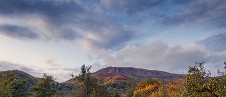 panoramic view of the mountain landscape in Maramures