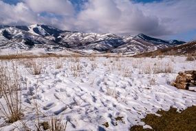 snow in the mountains of utah