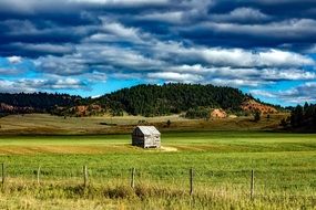 Beautiful landscape of the meadow in Wyoming