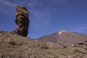 Teide is a volcano on the island of Tenerife in the center of the national park