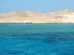 sea with blue water in egypt