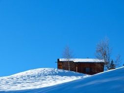 mountain hut in the alps