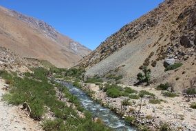 Cochiguaz is a river in a valley in chile