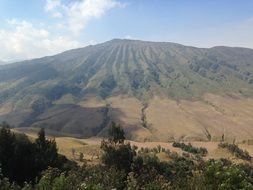 panoramic view of the hills in indonesia