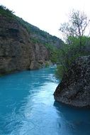 river canyon in the south of kazakhstan
