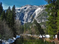 river like a mirror in yosemite national park