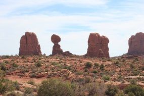 la sal mountains in arches national park