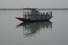 boat on the river