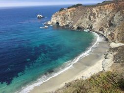 Pacific ocean coast in California