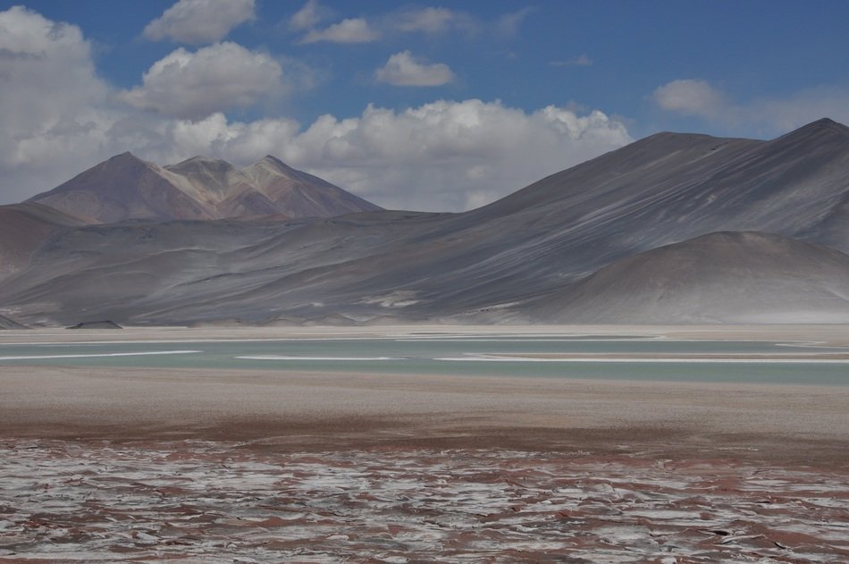 Landscape of Volcano in desert