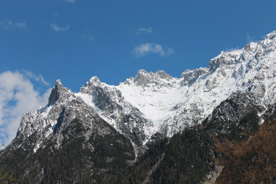 Landscape with snowy Karwendel