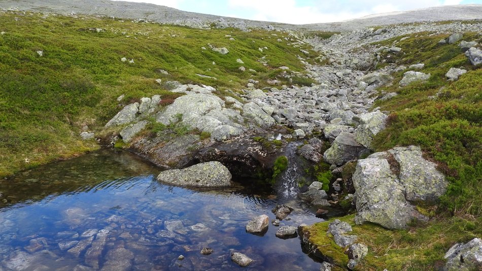 mountain river in sweden