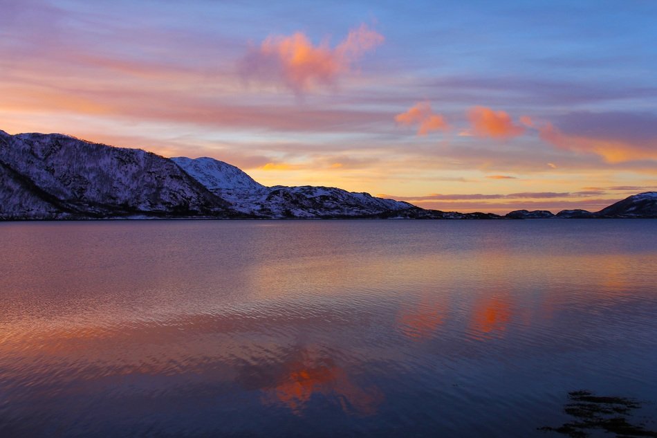 sunset in Scandinavia