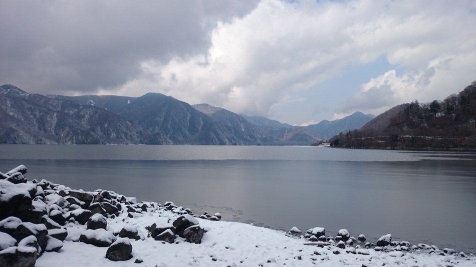 lake at Tochigi on a winter day
