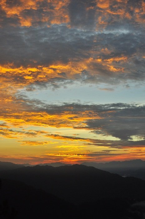Landscape of beautiful sky at the sunrise