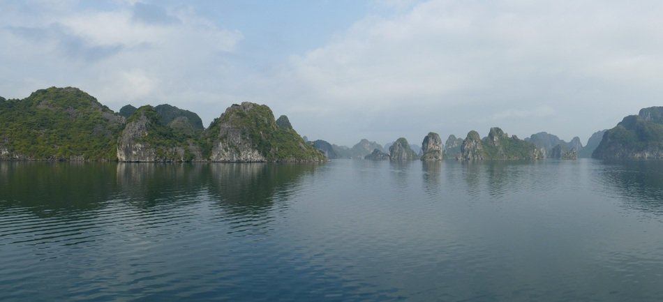 cloudy sky over Halong Bay