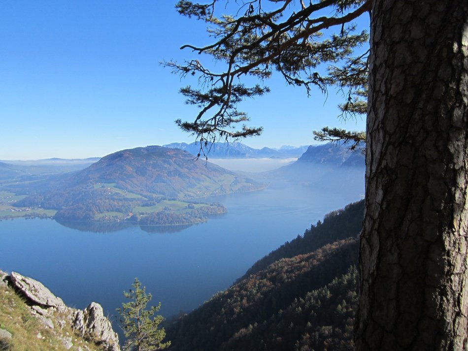 blue lake in the mountains