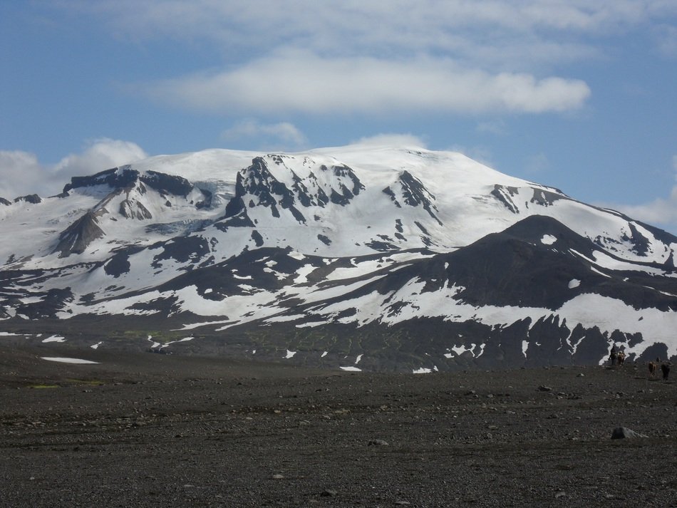 landscape of Glacier Rocks in Iceland