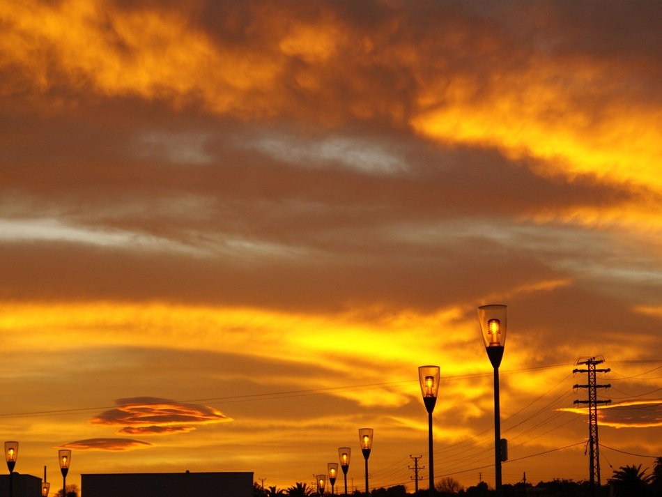 golden sunset over costa brava