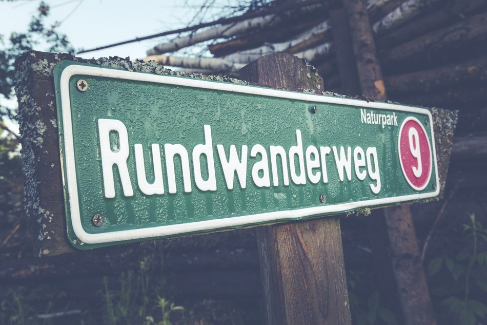 signpost for hiking