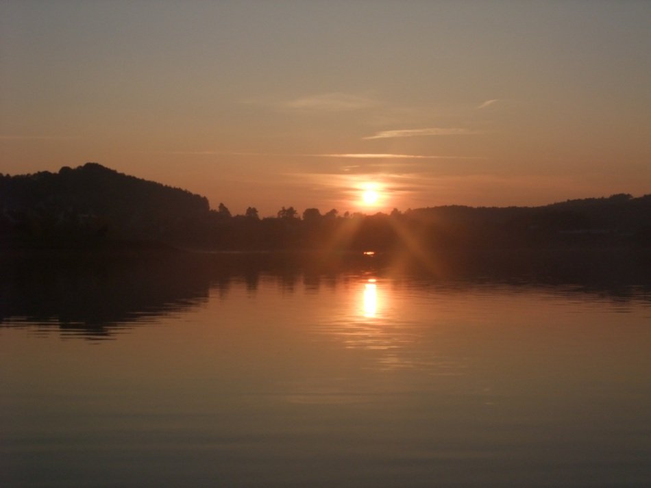 the sun went down