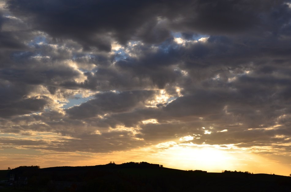 Landscape of Twilight at the sunset