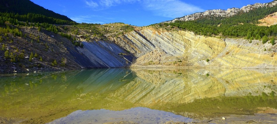 quiet lake in the pyrenees