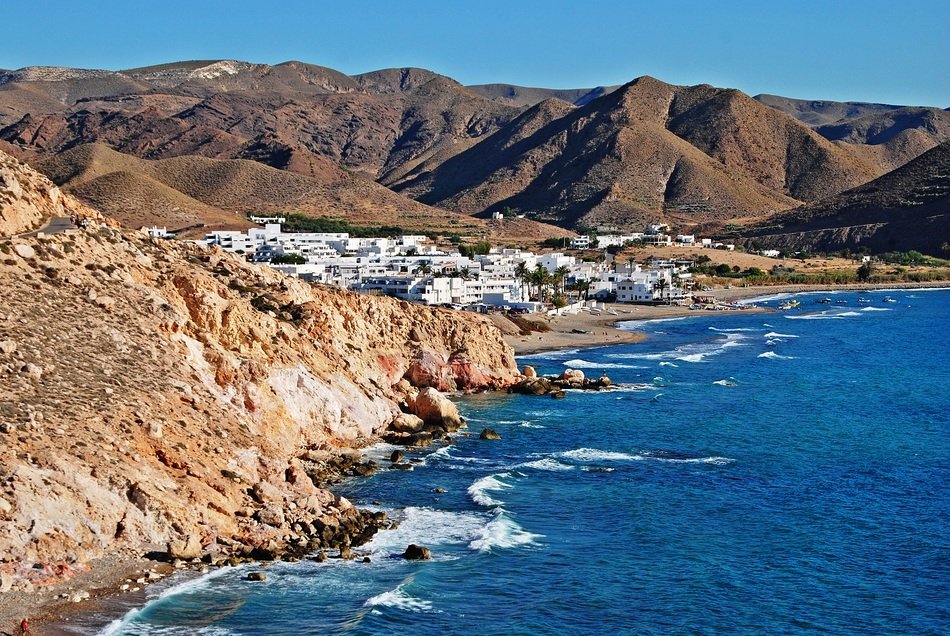 rocky beach in las negras