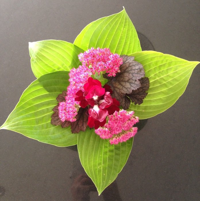 Florist's bouquet with mixed flowers
